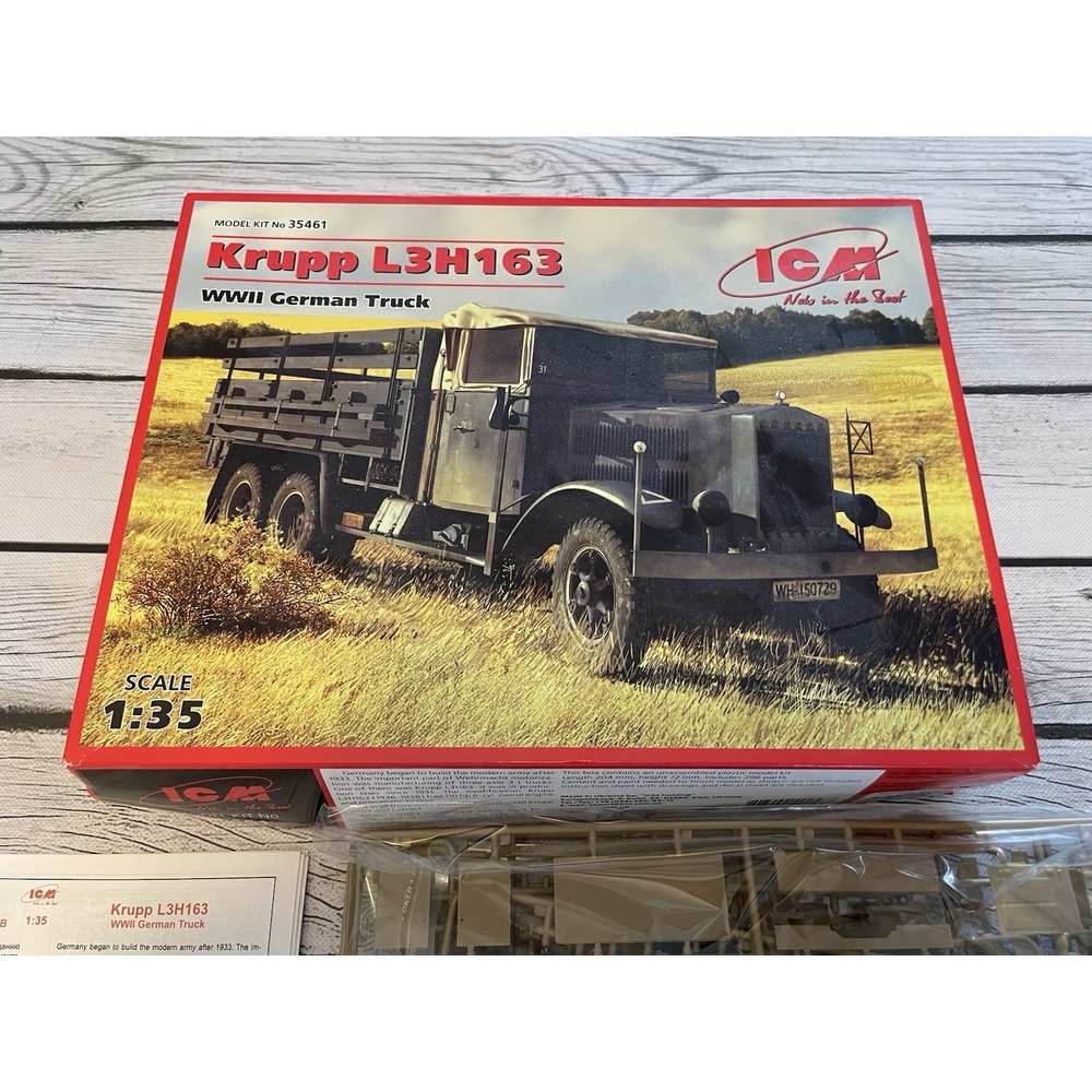 ICM 35461 1/35 Krupp L3H163 WWII German Truck Model Kit - Picture 5 of 5